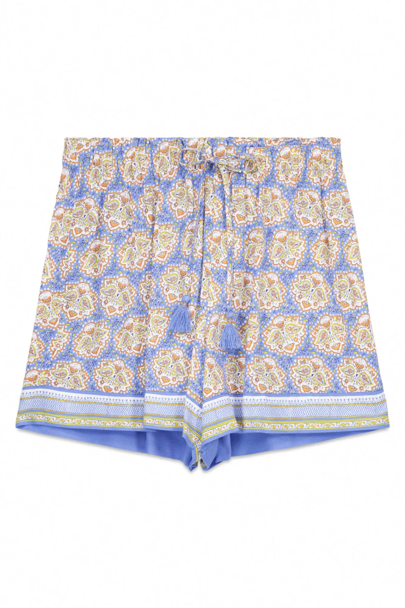 Women'secret Pantalón corto viscosa azul