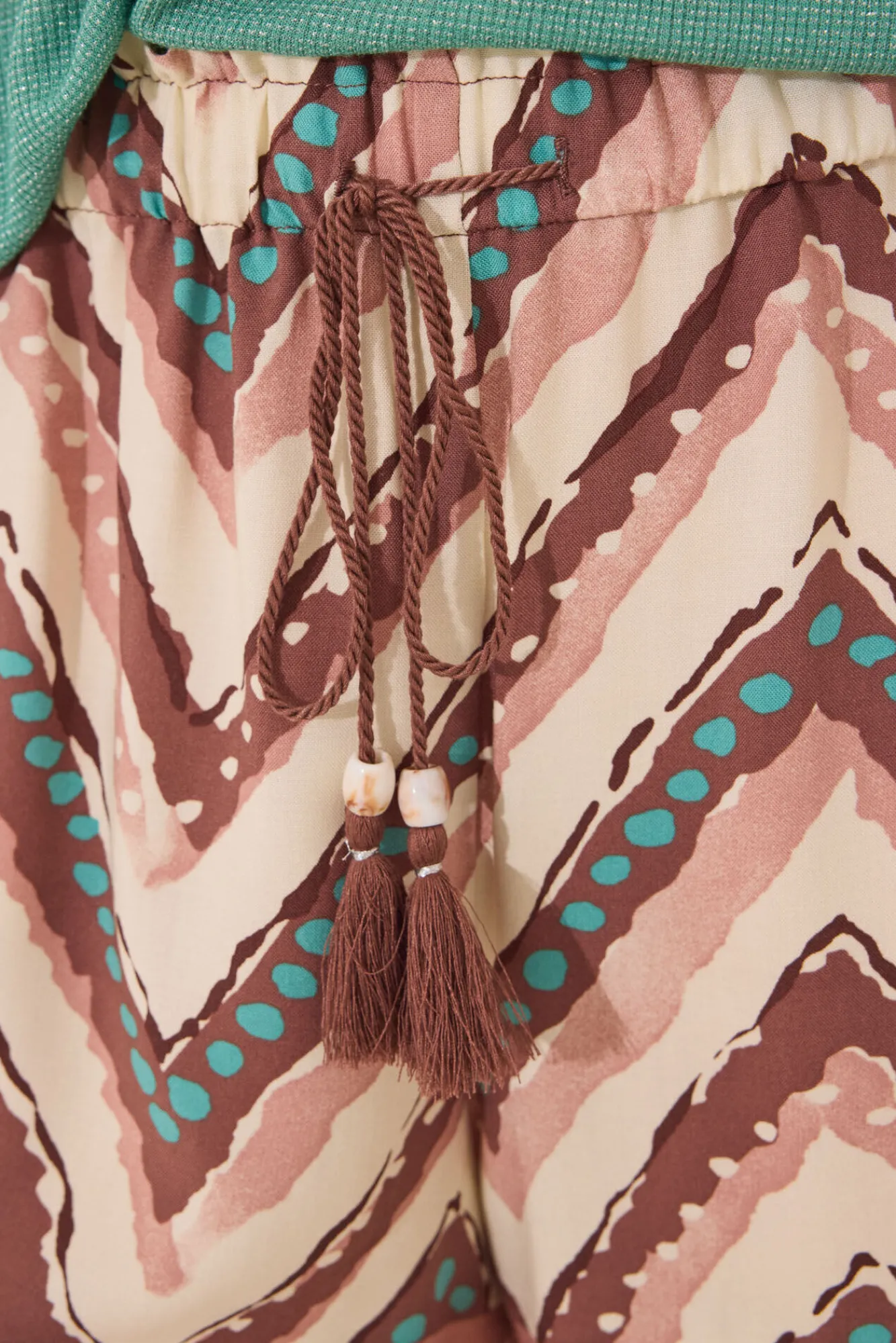 Women'secret Pantalón corto viscosa estampado tribal