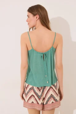 Women'secret Pantalón corto viscosa estampado tribal