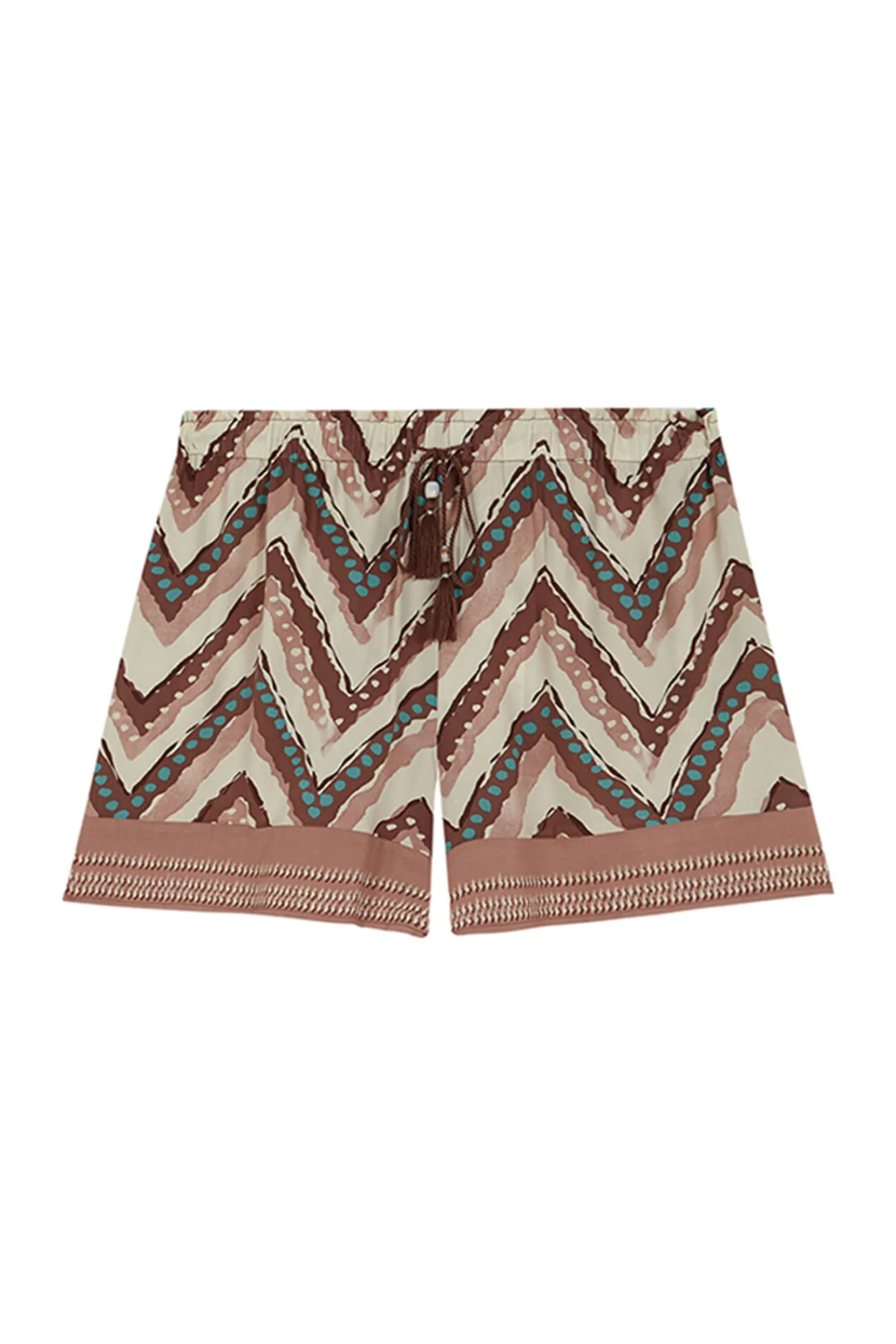 Women'secret Pantalón corto viscosa estampado tribal