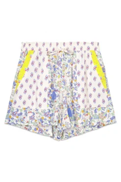Women'secret Pantalón corto viscosa patchwork multicolor