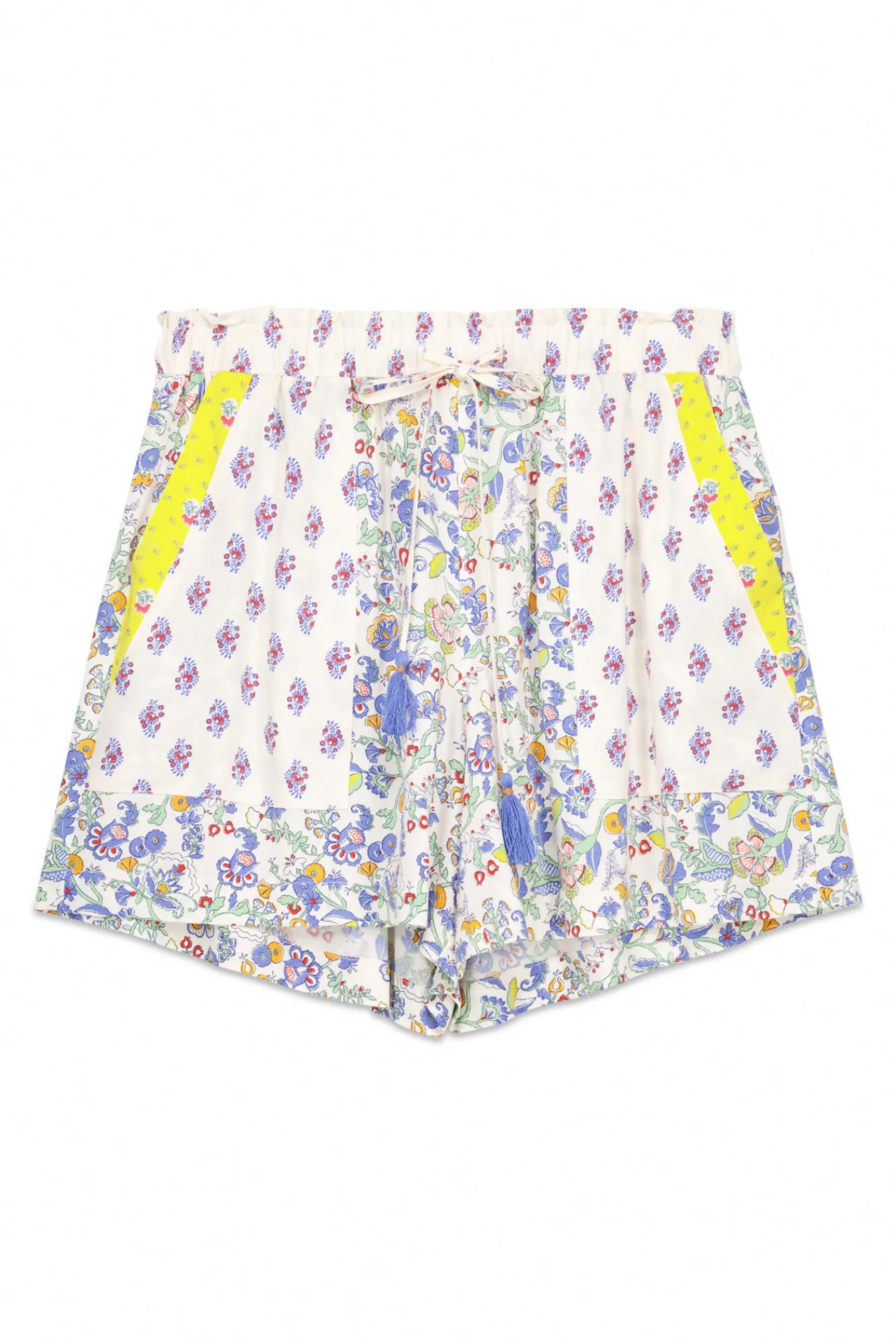 Women'secret Pantalón corto viscosa patchwork multicolor