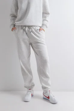 HI&BYE Pantalón jogger felpa algodón oscuro