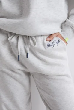 HI&BYE Pantalón jogger felpa algodón oscuro