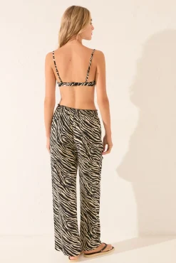 Women'secret Pantalón largo animal print