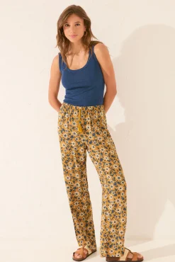 Women'secret Pantalón largo flores