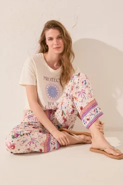 Women'secret Pantalón largo multicolor