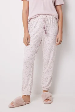 Women'secret Pantalón largo skinny súper soft flores