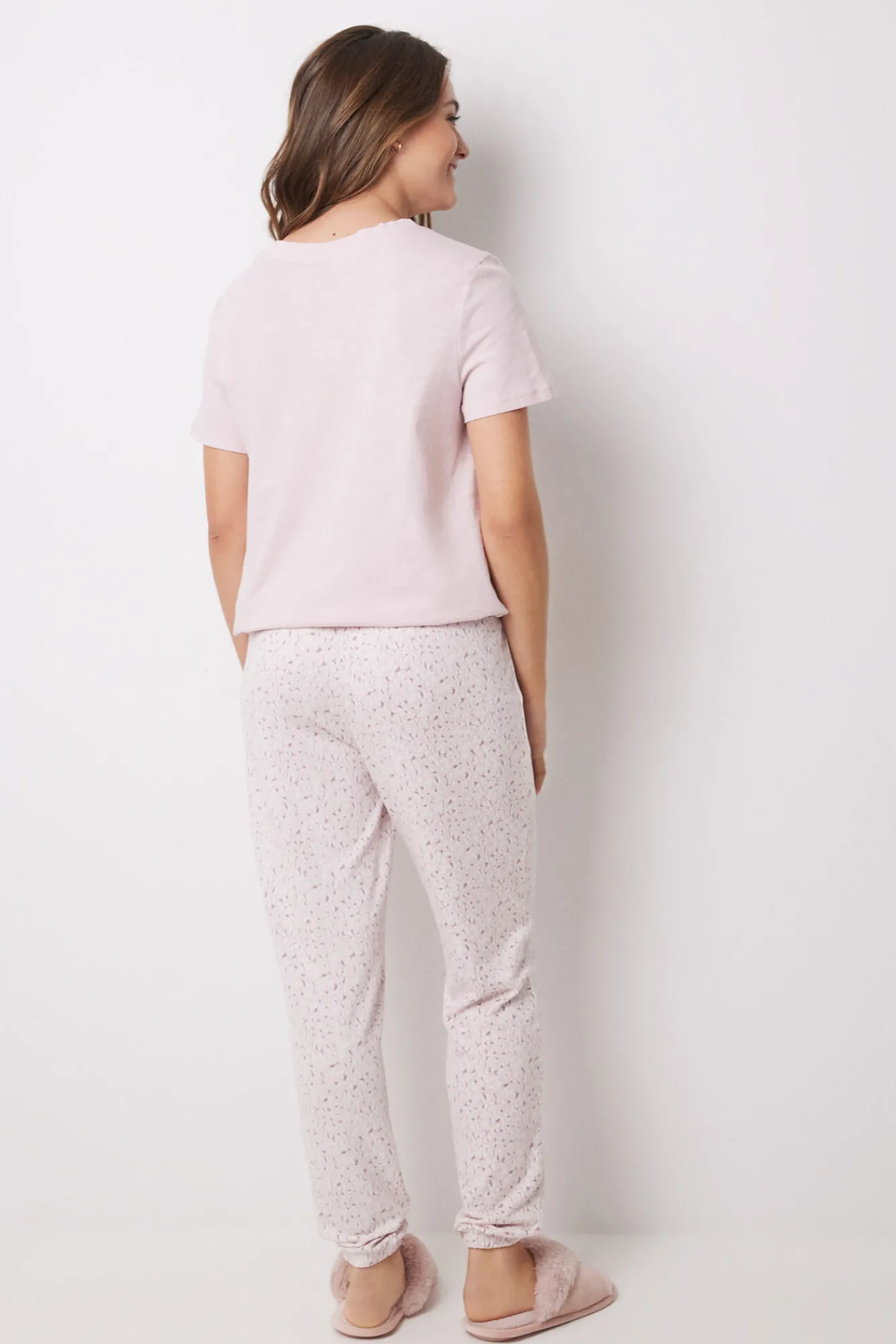 Women'secret Pantalón largo skinny súper soft flores