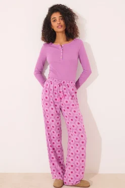 Women'secret Pantalón largo viscosa geométrico
