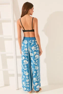 Women'secret Pantalón largo viscosa sello