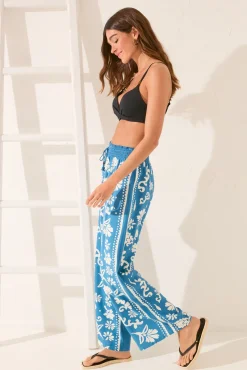 Women'secret Pantalón largo viscosa sello