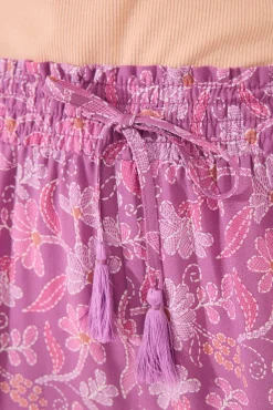 Women'secret Pantalón largo viscosa boho floral