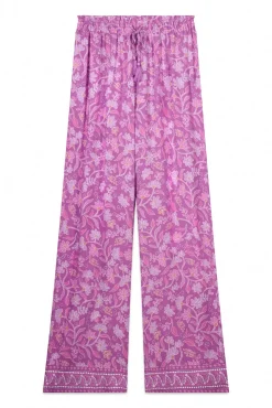 Women'secret Pantalón largo viscosa boho floral