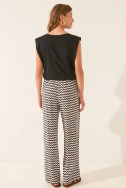 Women'secret Pantalón largo viscosa estampado ikat