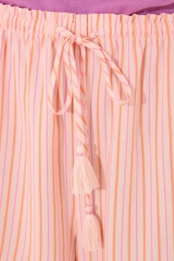 Women'secret Pantalón largo viscosa estampado rayas