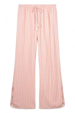 Women'secret Pantalón largo viscosa estampado rayas