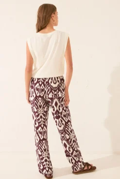 Women'secret Pantalón largo viscosa estampado flores