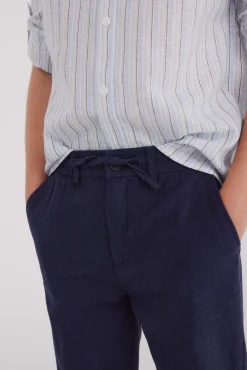 Crianças Springfield Kids Pantalon chino lino niño