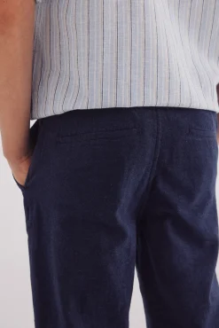 Crianças Springfield Kids Pantalon chino lino niño