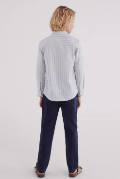 Crianças Springfield Kids Pantalon chino lino niño