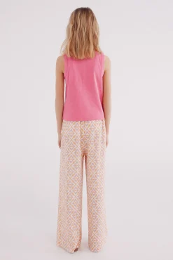 Crianças Springfield Kids Pantalon estampado fluido niña