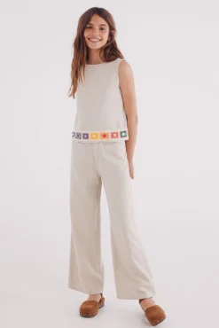Crianças Springfield Kids Pantalon lino niña
