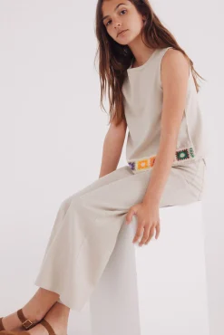 Crianças Springfield Kids Pantalon lino niña