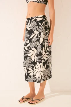 Women'secret Pareo midi estampado flores