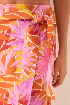 Women'secret Pareo midi textura tropical
