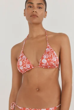 Pedro del Hierro Parte superior bikini triangular estampada
