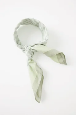 Women'secret Pañuelo para cuello rayas verde