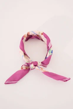 Women'secret Pañuelo print dibujos lila