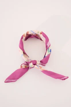 Women'secret Pañuelo print dibujos lila