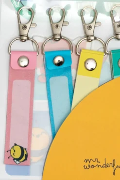 Crianças Mr. Wonderful Pegatinas y lanyard para personalizar el material escolar