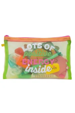 Mr. Wonderful Pencil case with extras beetroot, bee and cherries - Lots of positive energy inside
