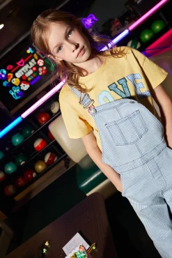 Crianças Springfield Kids Peto denim rayas niña