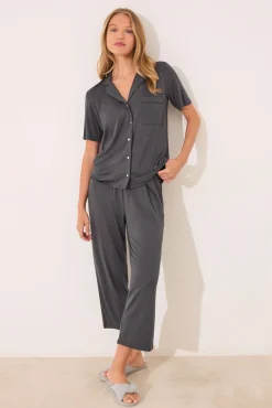Women'secret Pijama camisero Capri viscosa