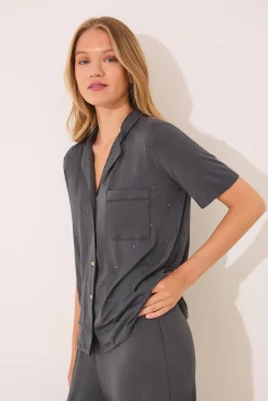 Women'secret Pijama camisero Capri viscosa