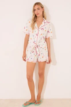 Women'secret Pijama camisero corto 100% algodón Moomin