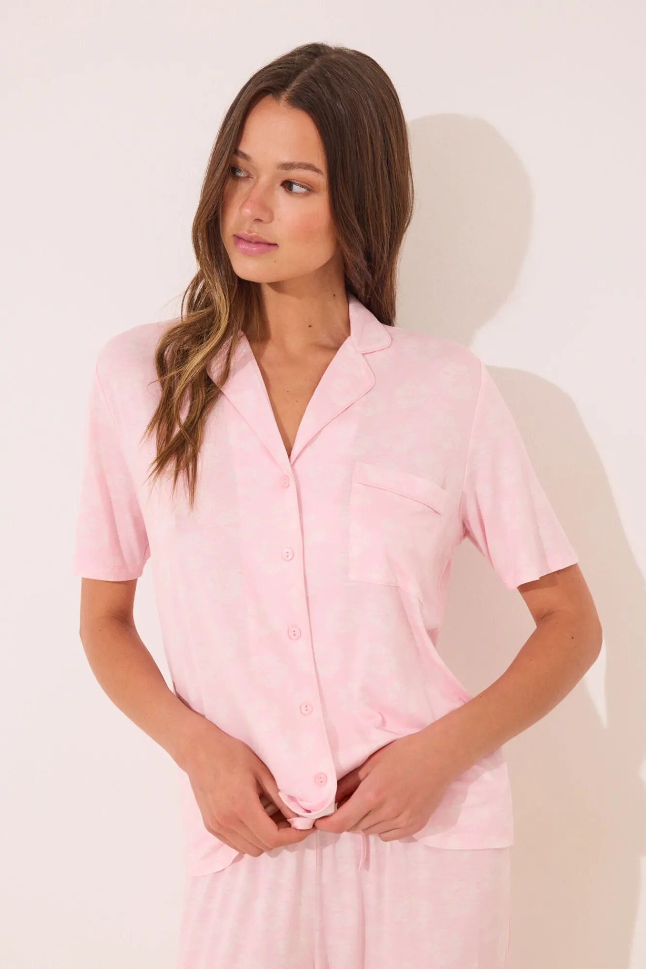 Women'secret Pijama camisero Capri viscosa