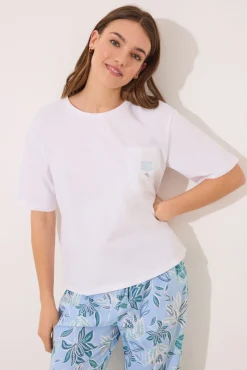 Women'secret Pijama Capri 100% algodón estampado flores