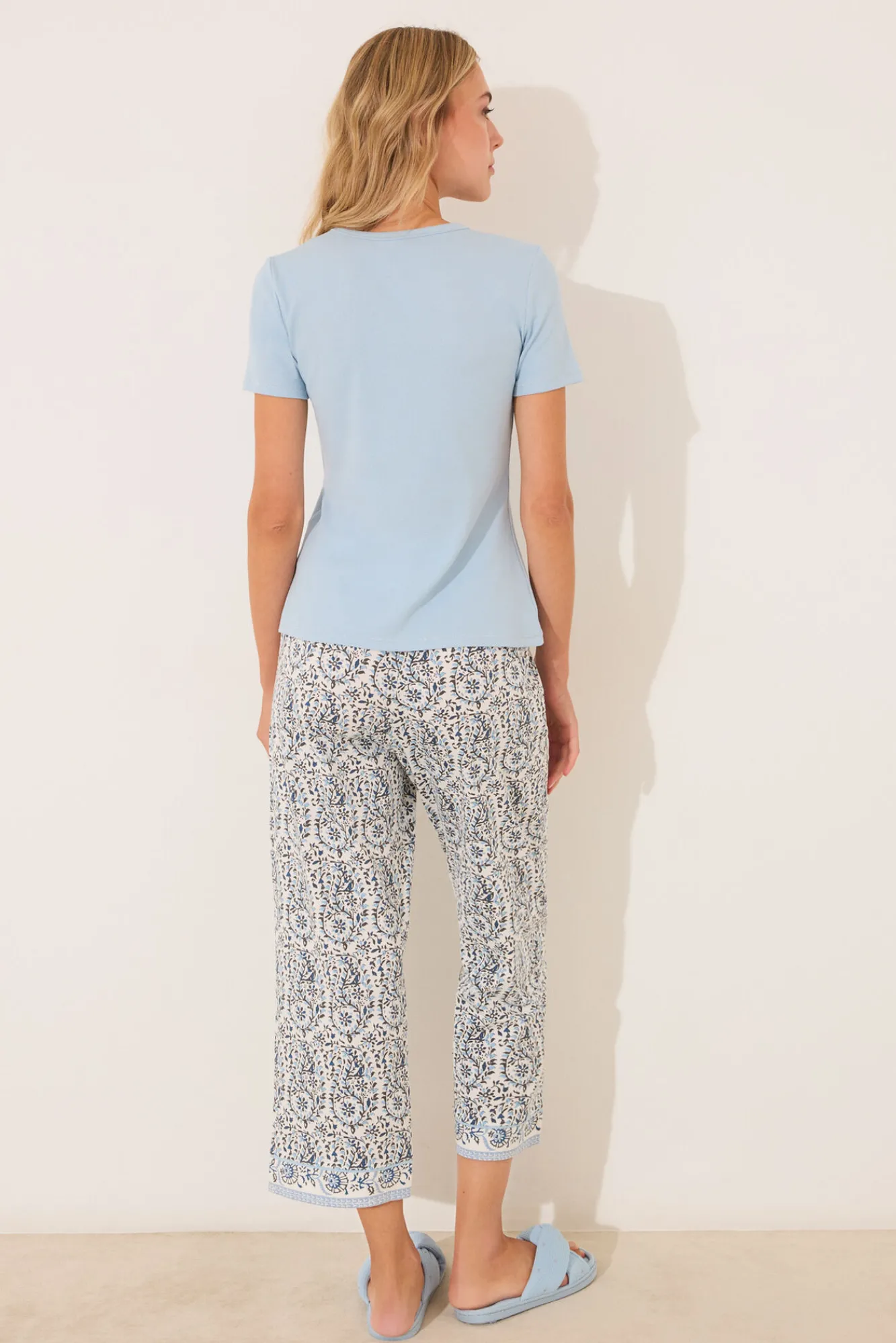 Women'secret Pijama Capri algodón paisley
