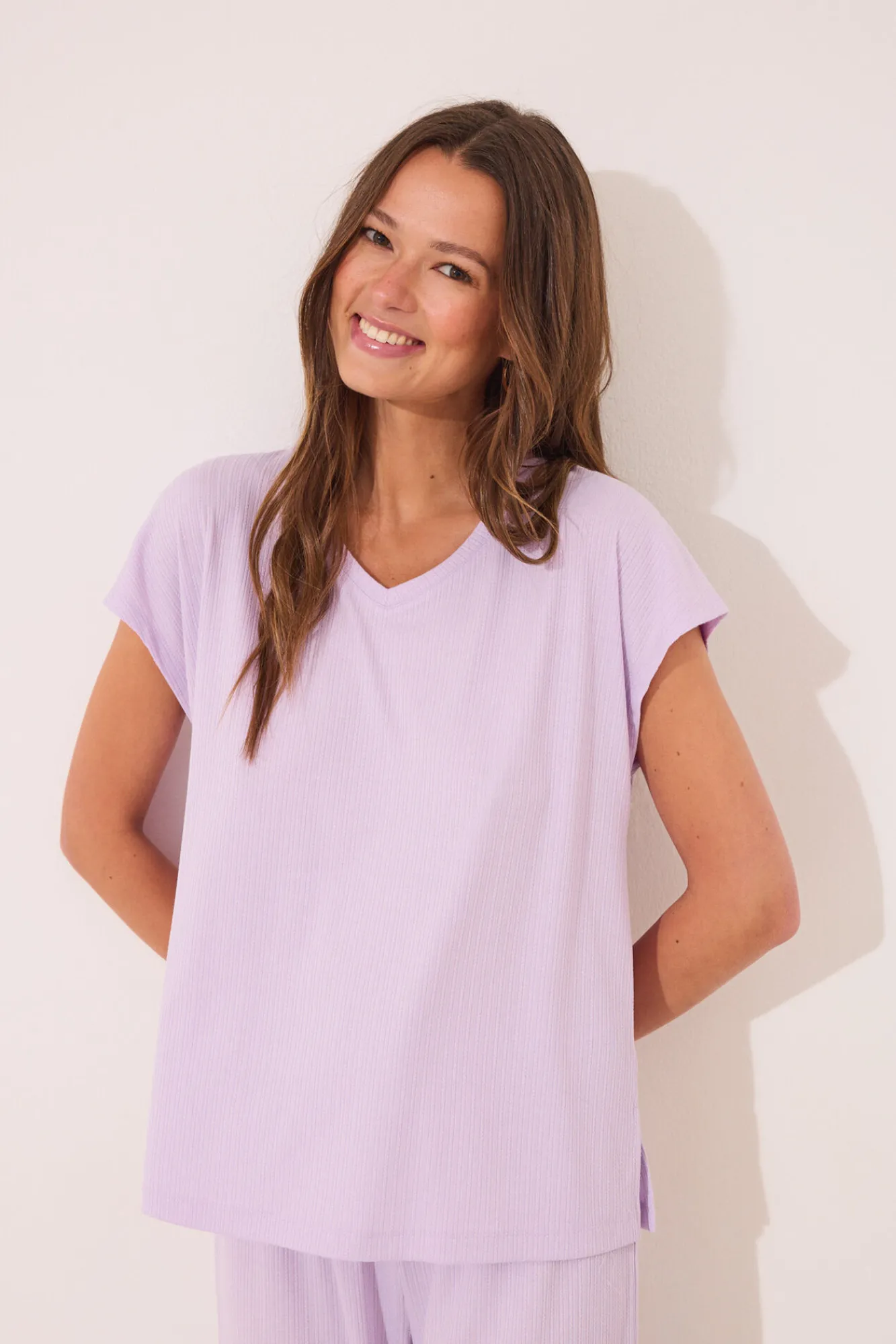 Women'secret Pijama Capri canalé viscosa