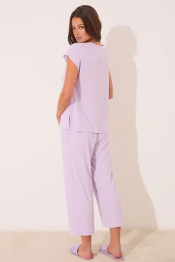 Women'secret Pijama Capri canalé viscosa
