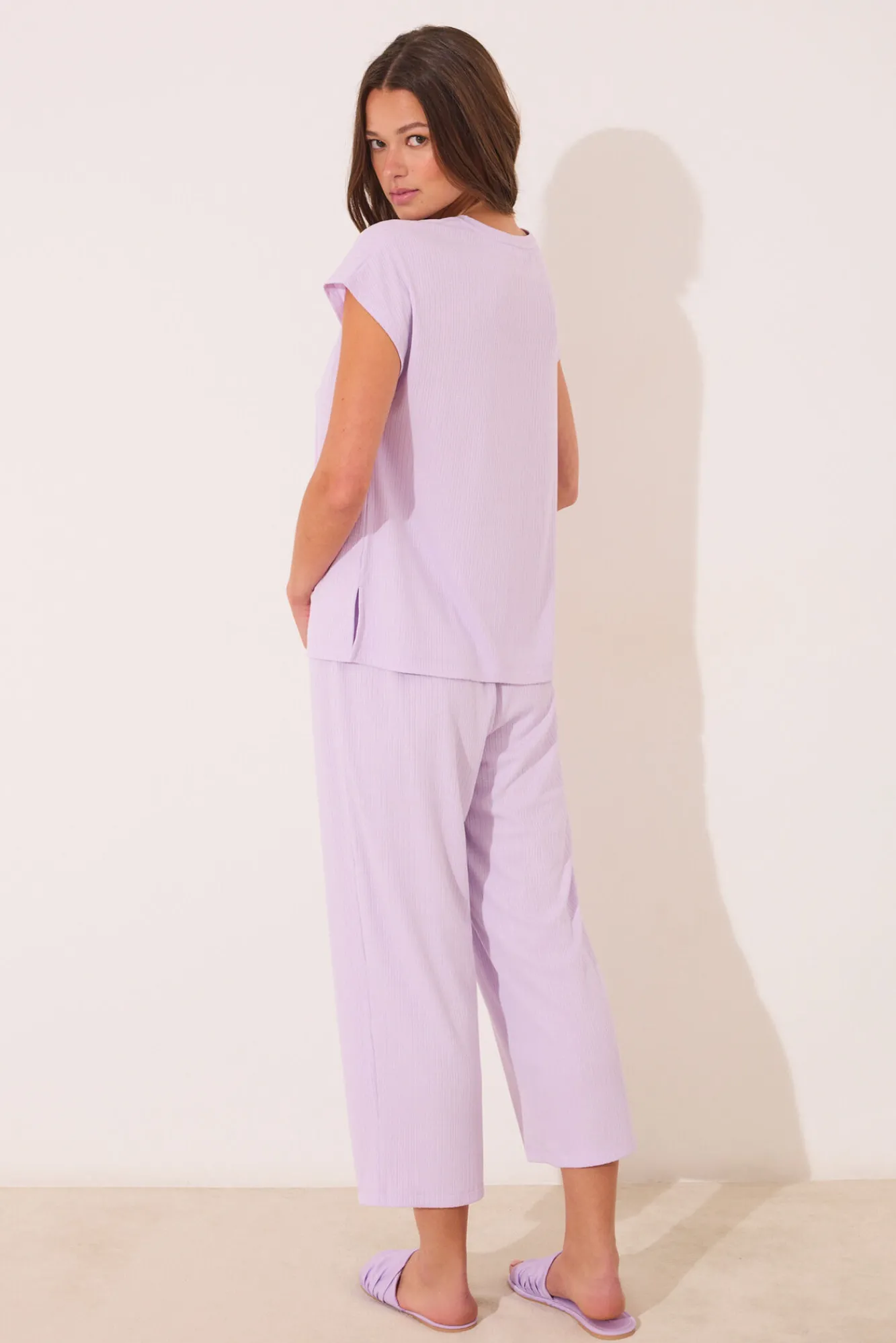 Women'secret Pijama Capri canalé viscosa