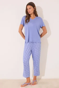 Women'secret Pijama Capri manga corta viscosa
