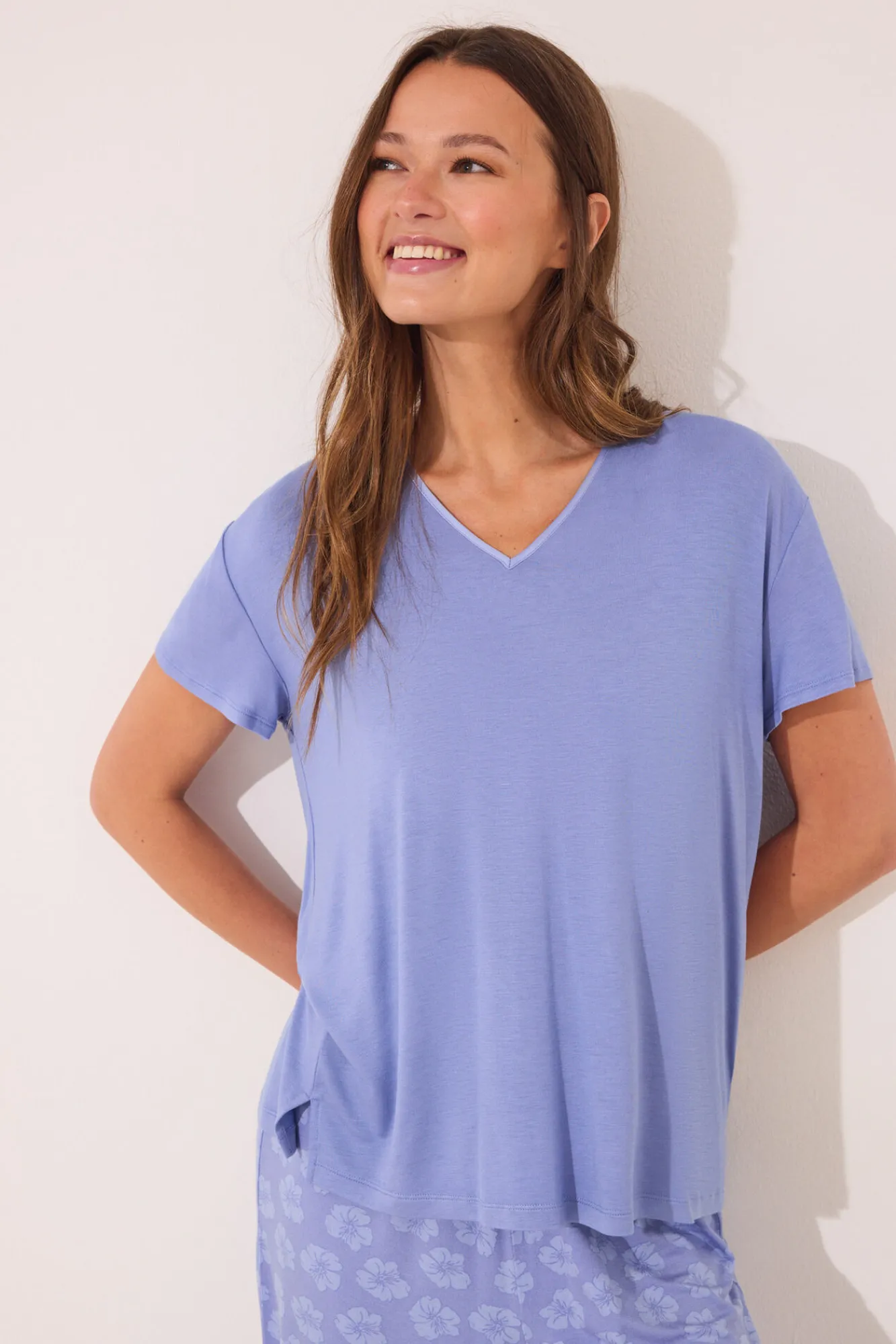 Women'secret Pijama Capri manga corta viscosa