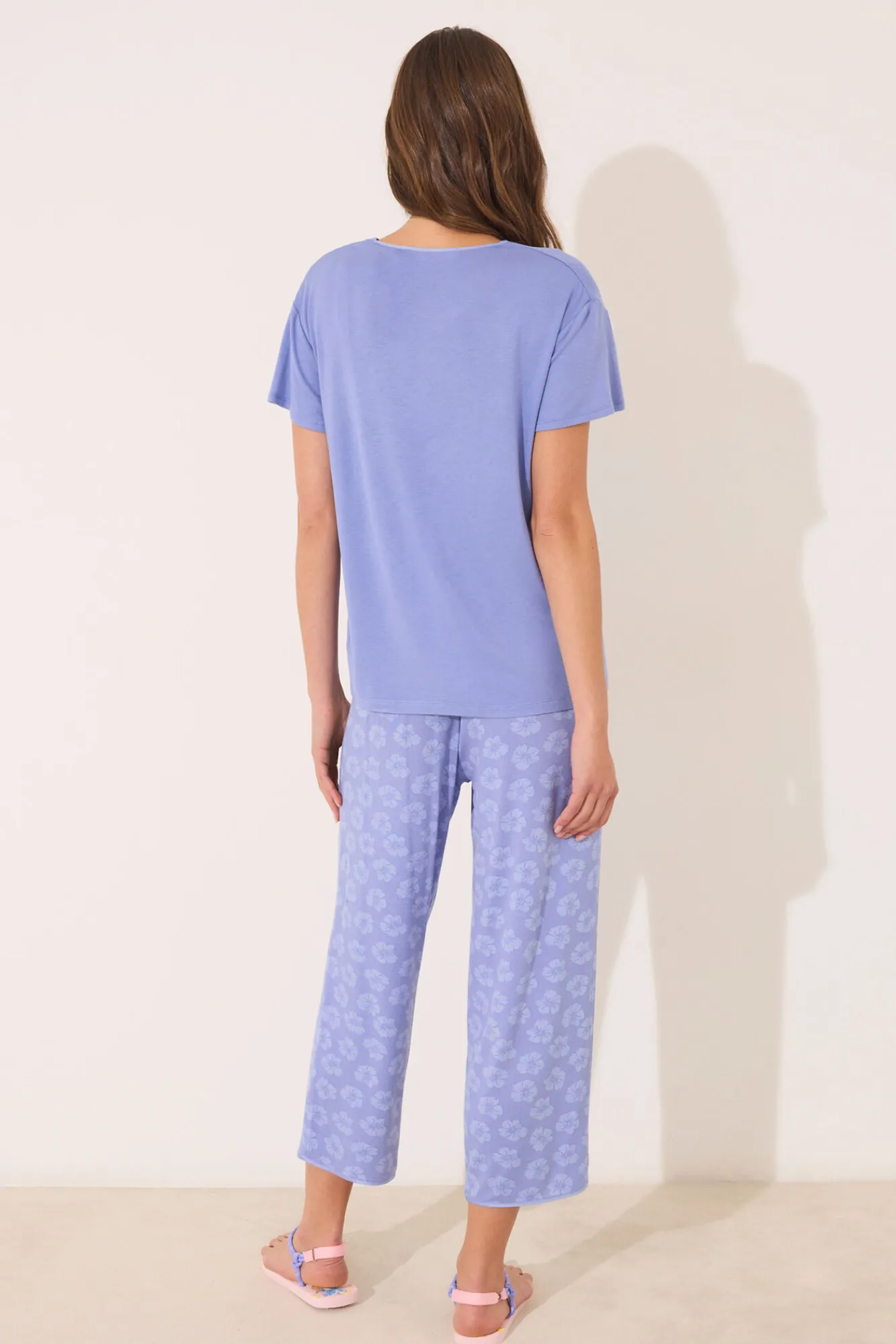 Women'secret Pijama Capri manga corta viscosa