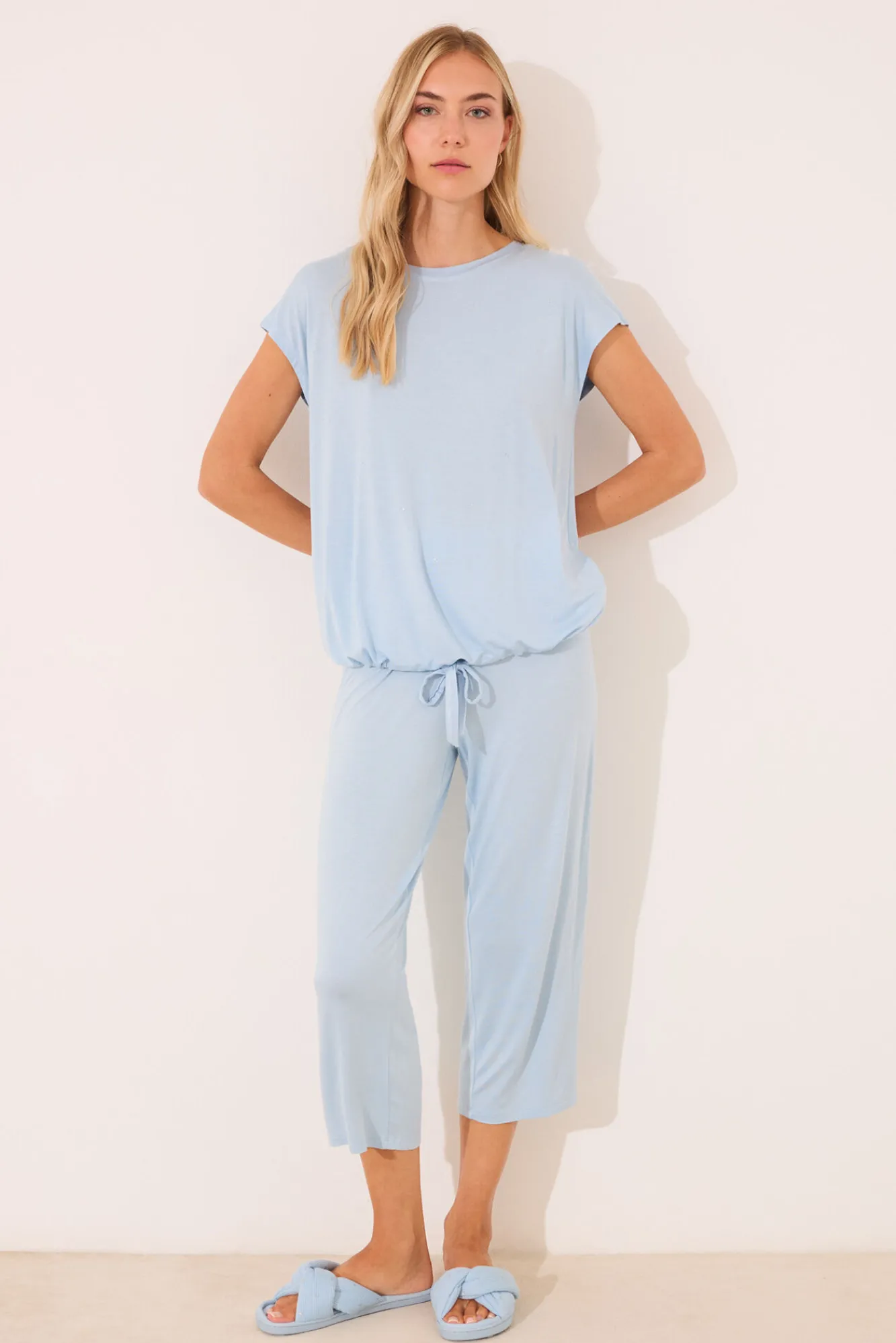 Women'secret Pijama Capri viscosa brillos
